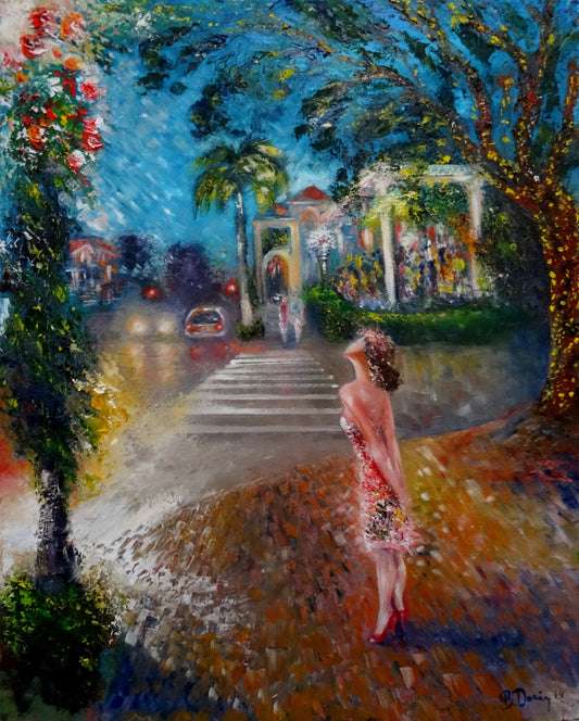 Oil painting "Winter in Naples"