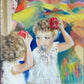 Oil painting "LEARNING TO BE BEAUTIFUL"