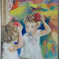 Oil painting "LEARNING TO BE BEAUTIFUL"