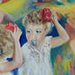 Oil painting "LEARNING TO BE BEAUTIFUL"