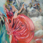 Oil painting "TANGO ON FLORIDA AVE IN ARGENTINA"